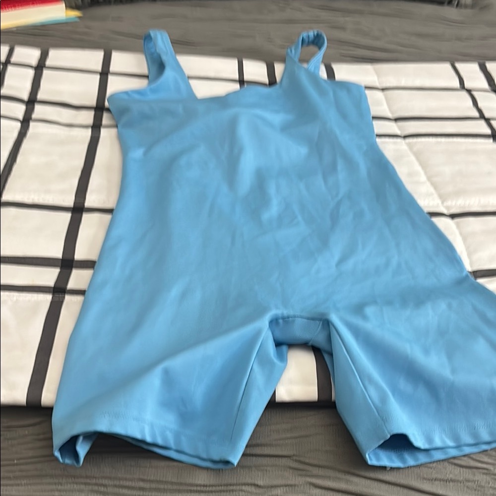 Blue Sleeveless Bodysuit